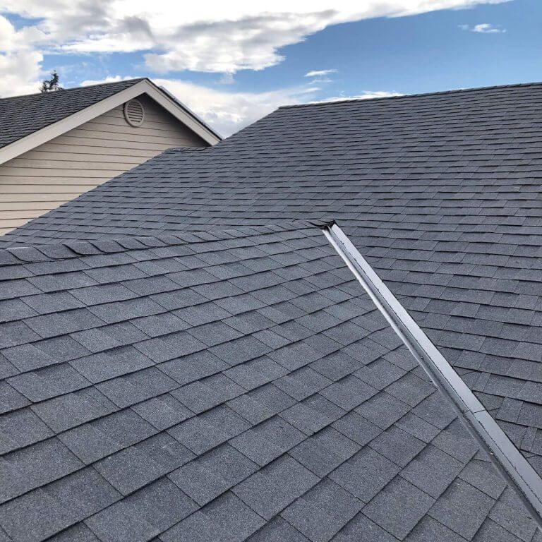 Beautiful new composition roof.